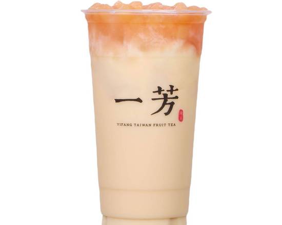 Peach Green Tea Latte 桃桃鮮奶綠